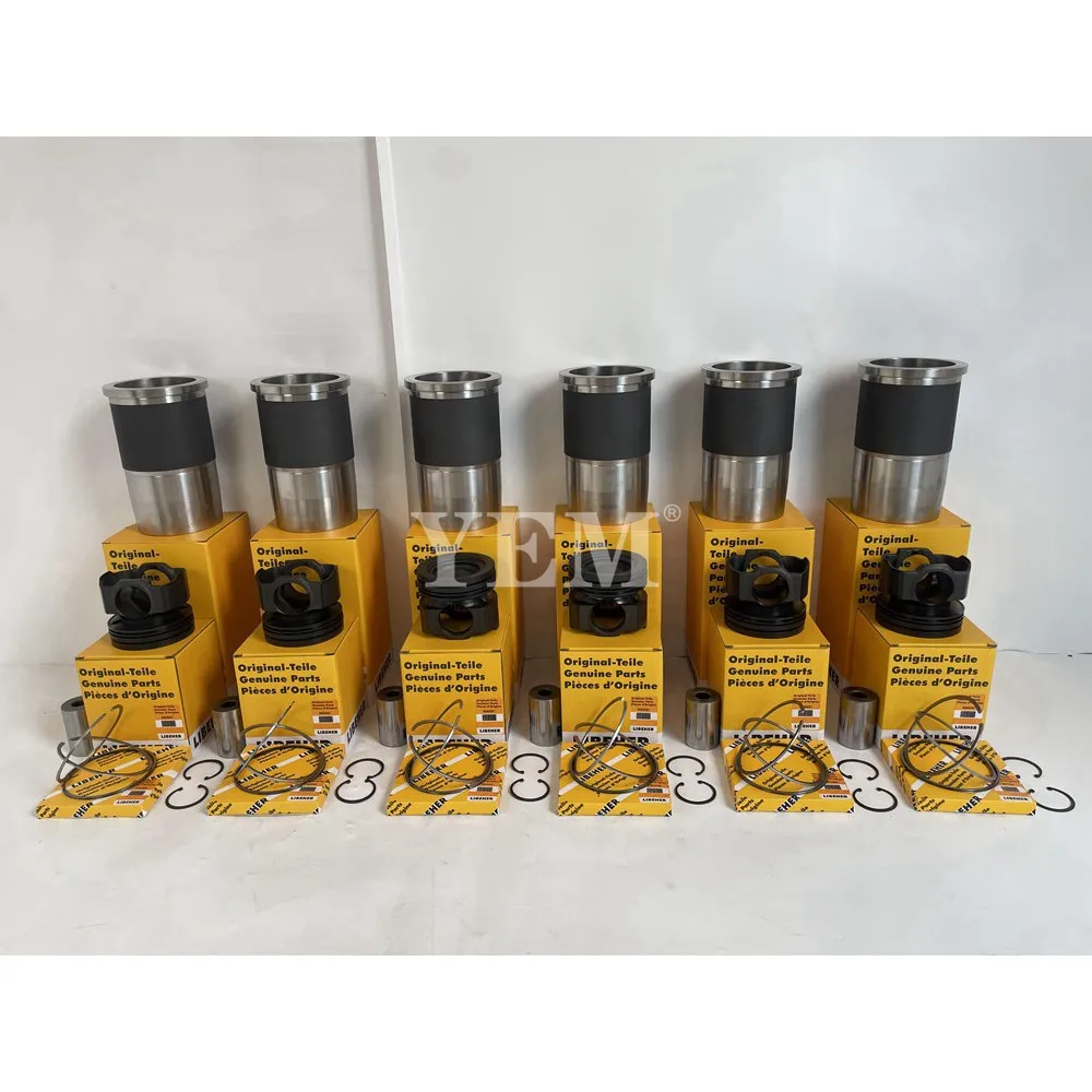 Pistons Rings Set With Cylinder Liner Fit for Liebherr D936