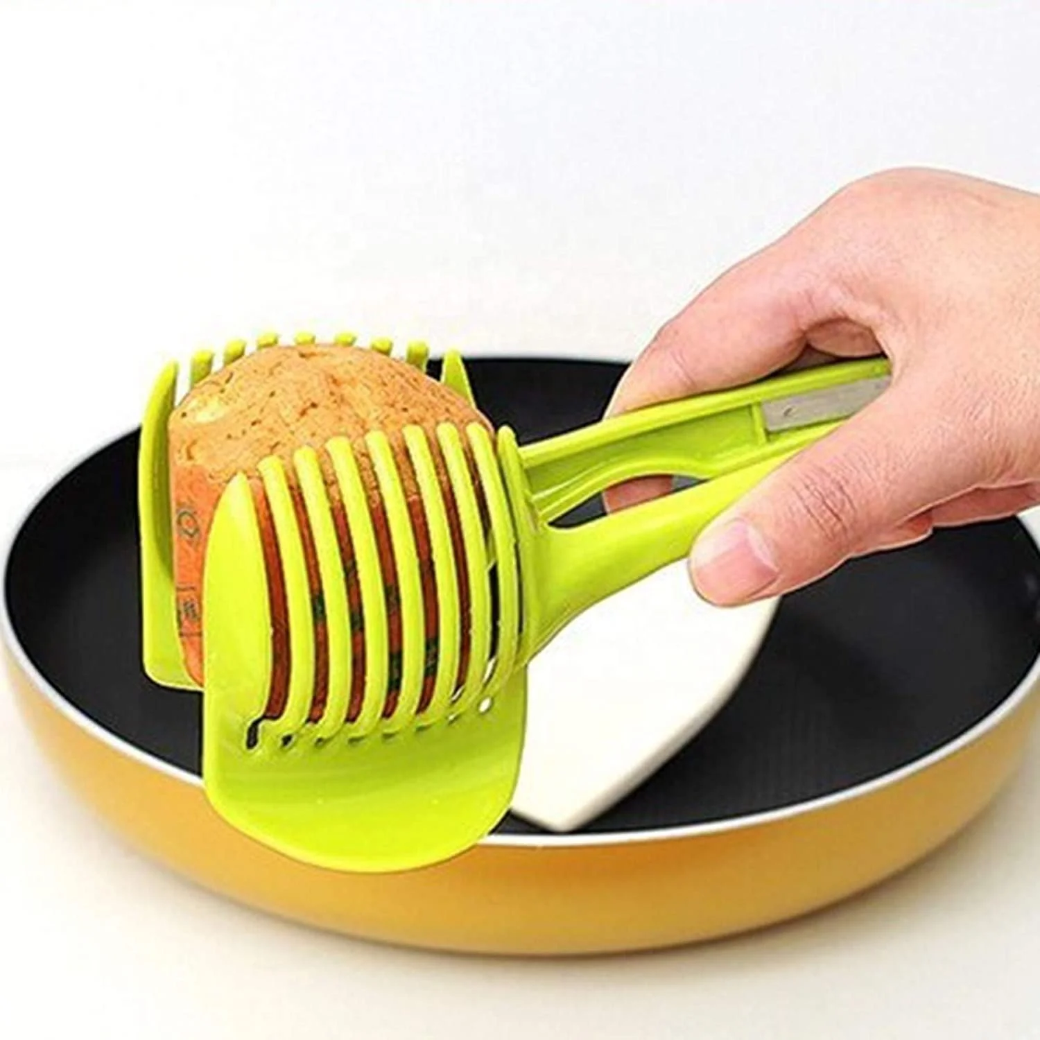 Onion Lemon Cutting Holder Kitchen Gadgets Tools Plastic Potato