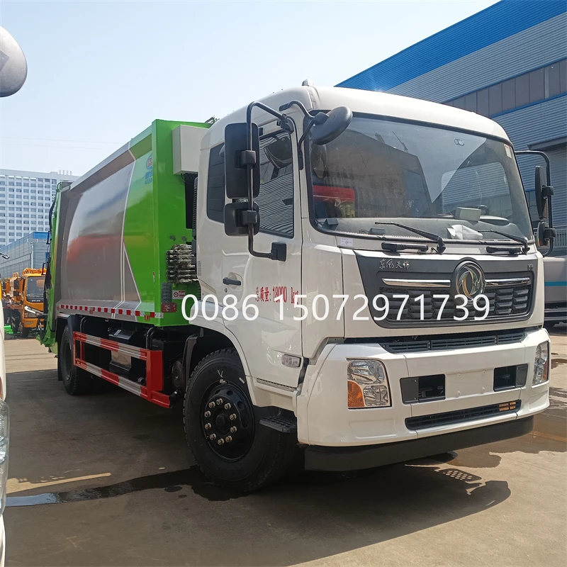 4x2 экологически чистый 6-тонный мусорный уплотнитель двухосный дизельный санитарный насос двигатель управление отходами сбор мусора