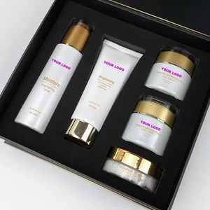 Brightening Face Skin Care Set Hyaluronic Acid & Niacinamide for Even Tone & Moisturizing Hydration Nighttime Routine