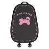 Honeycomb polka dot cat cushion with black backrest