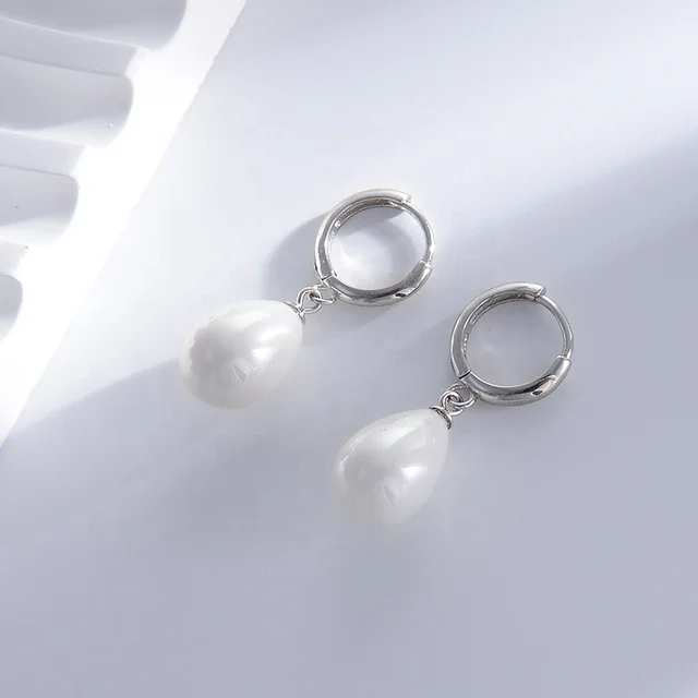Cultured pearl earrings bride 925 sterling silver hawaiian tahitian earing pearls pearl