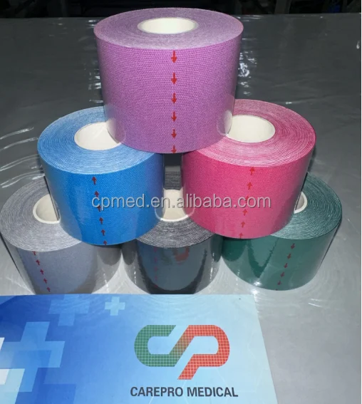 2024 Free Sample Sports Athlete Golf Tennis Colour Kinesiology Sports Tape