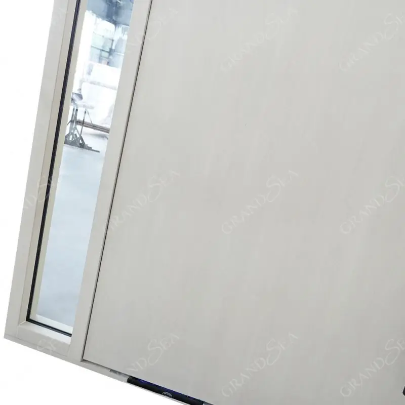 2024 Latest Design Aluminum Design Entry Front Pivot Doors Modern Security Exterior Aluminum Pivot Doors for Houses