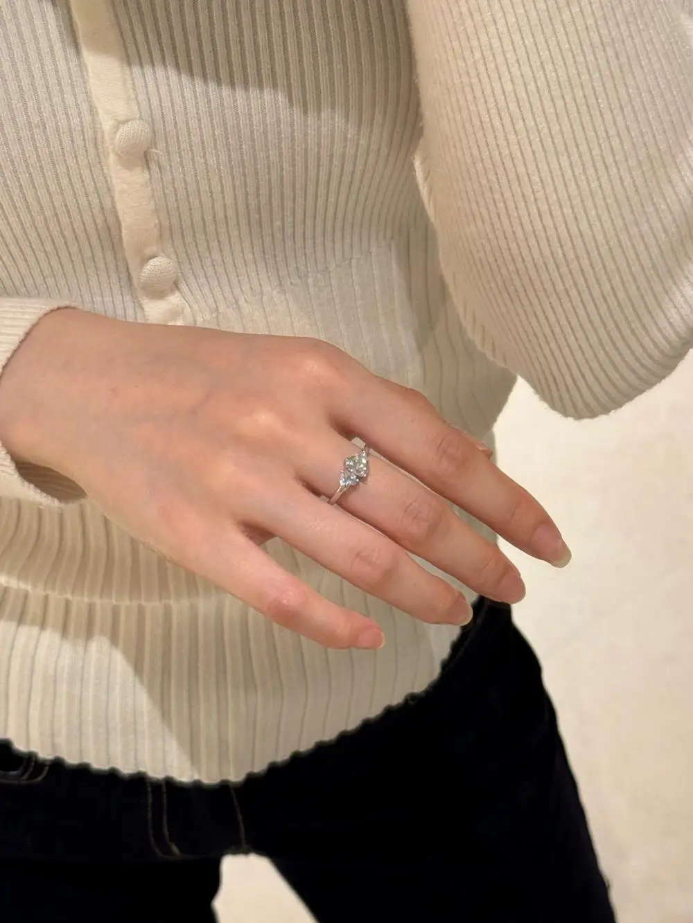 KAKODIY Women's Promise 925 Sterling Silver Engagement Wedding Classic Oval Double Heart Stone Ring detail 8