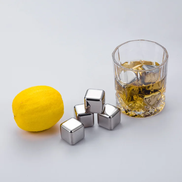 stainless ice cube