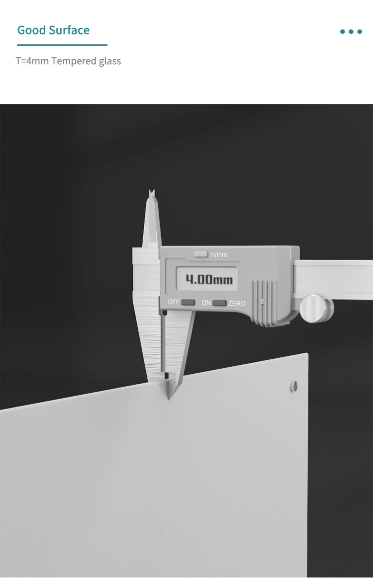 Горячая продажа Магнитная стеклянная доска белая для сухого стирания с алюминиевой рамкой стальная письменная поверхность