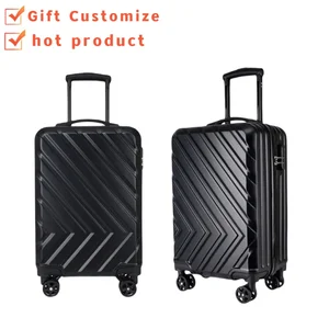 Wholesale Large Capacity 20inch Business Travel Luggage Case One Piece Casual Trolley Silent Spinner Wheel Password PC Carry-Ons