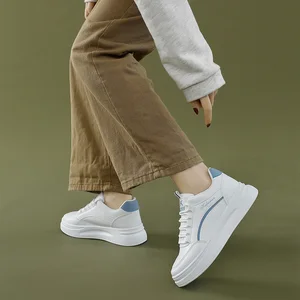 Made in China Women's Shoes 2026 Fashion Trend Sports Casual Shoes White Flat Shoes