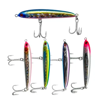 Stainless Steel Lure Long-Cast Sinking Pencil Bait Zigzag Swim Action Kingfish Grouper Spanish Mackerel Freshwater Fishing – Pencil – view 2