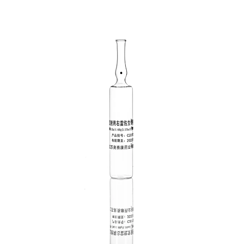 25ml clear amber  borosilicate  glass ampoule medical cosmetic use