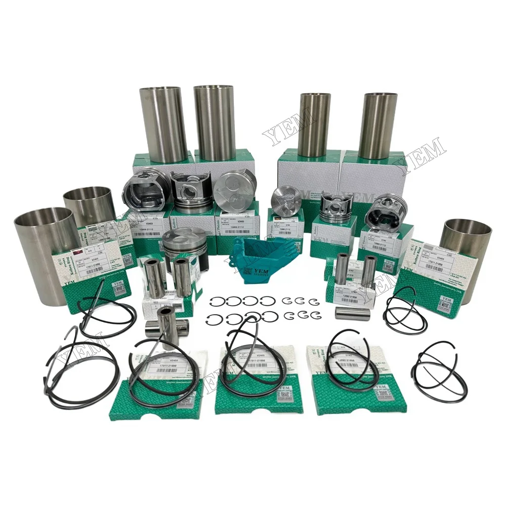 Excellent Quality C30 C32 C4.2 C4.4 Cylinder Liner Kit for Caterpillar Engine Repair Kit 4