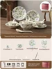 Cyan Blue Memories Service de table 18 pièces pour 4 coffrets cadeaux