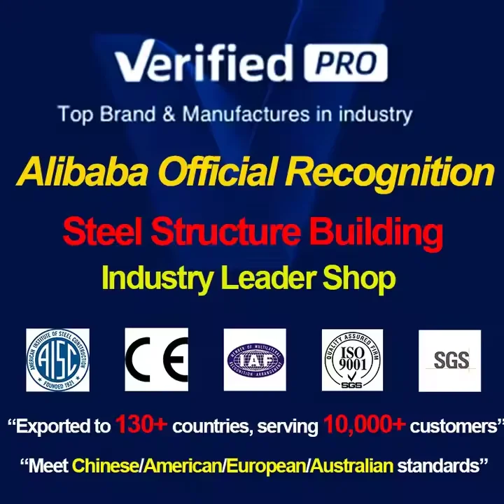 Portal Frame Steel Structure Warehouse Building Prefab Workshop Steel Structure Construction