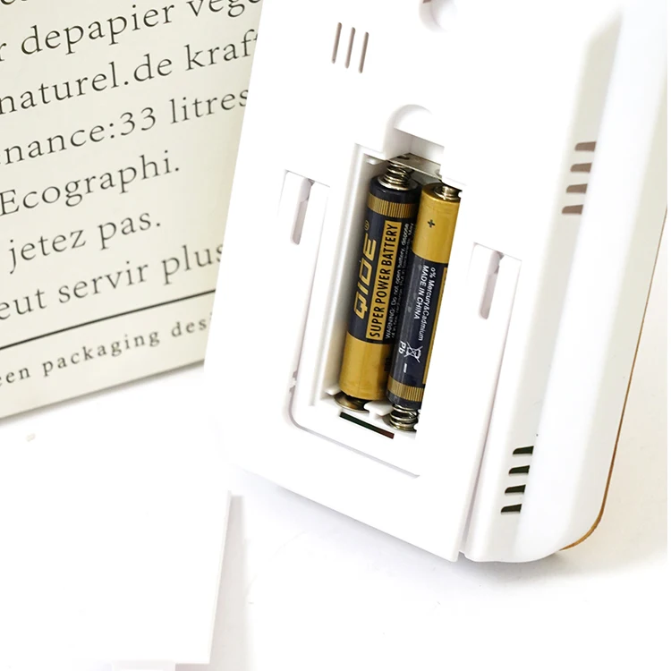 Indoor LCD Electronic Bamboo Temperature Humidity Meter Digital Thermometer Hygrometer Weather Station Alarm Clock