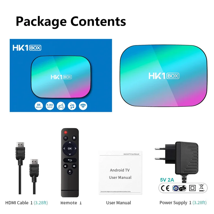 Newest Amlogic S905x3 Hk1 Box Android Tv Box 9.0 2.4g/5ghz Wifi 4k 4gb ...