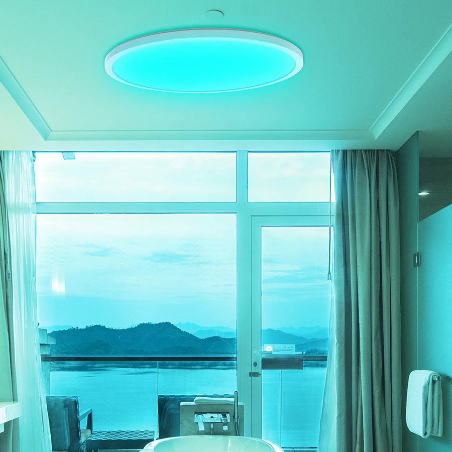 Surface Mounted Led Ceiling Light Modern Smart Indoor Light Sensor Remote Control Home Light