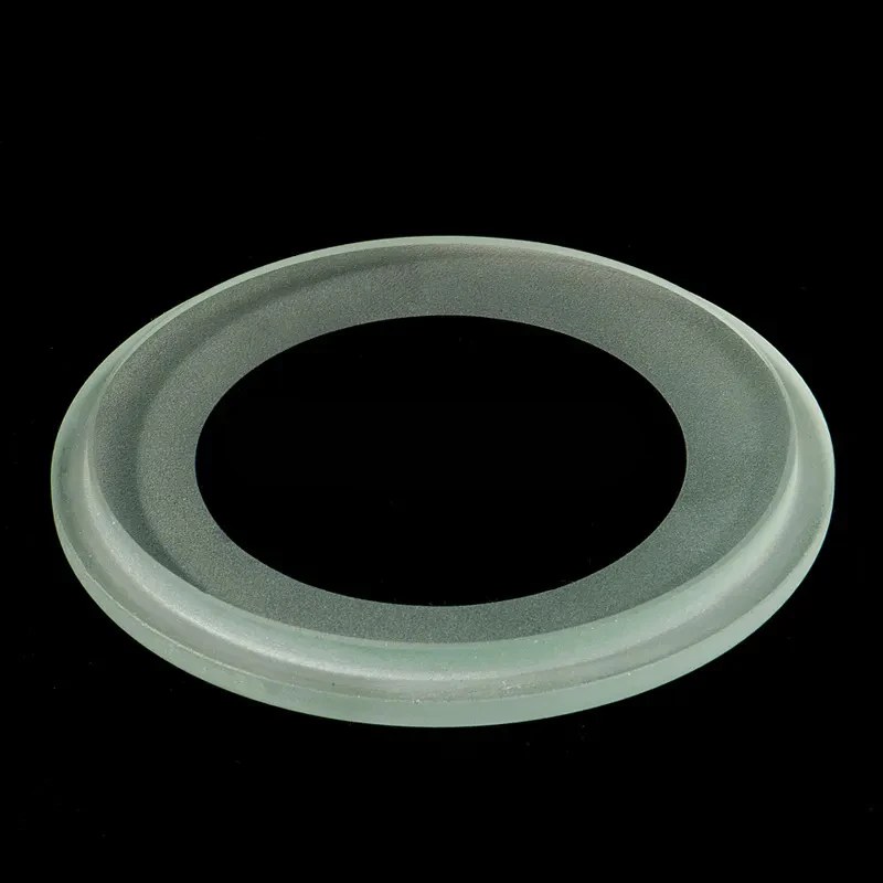 Round Transparent Tempered Step Glass for Lighting Custom Fabrication Services