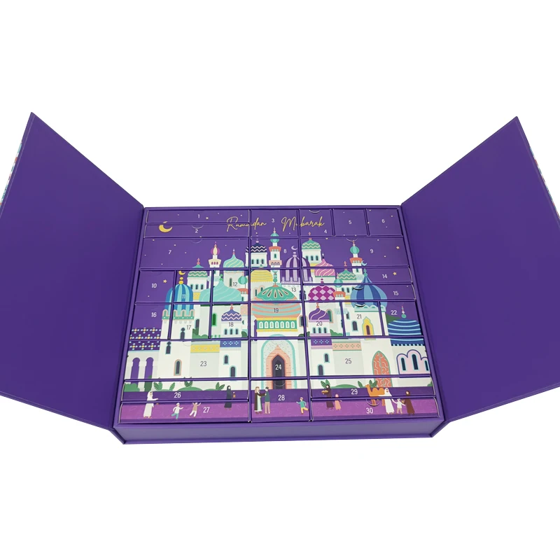 Kids Advent Calendar Ramadan Countdown 30 Days Eid Gift Box 30 Slot