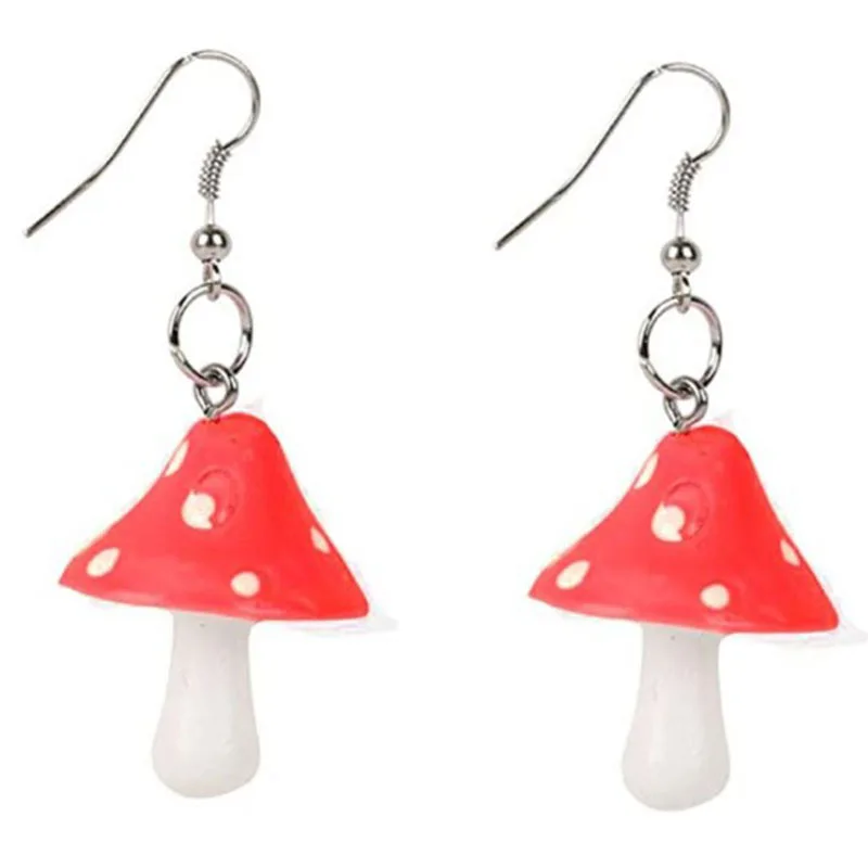 Orecchini Pendenti A Forma Di Fungo - Principessa Dei Funghi - Olografici - Boho