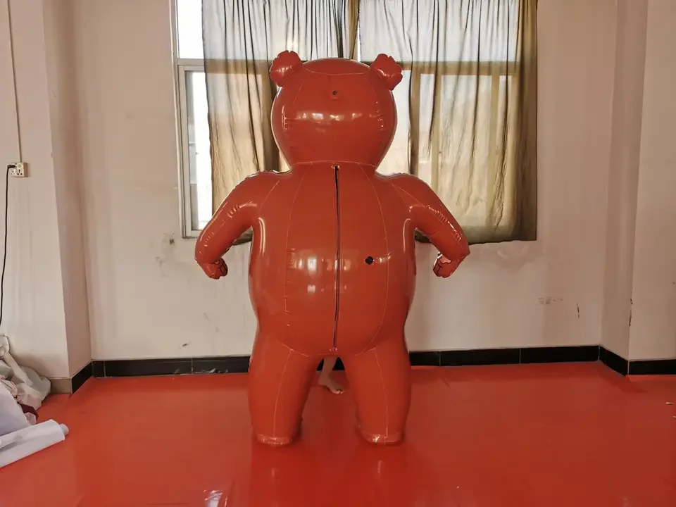 Customizable PVC Inflatable Brown Bear Suit Big Animal