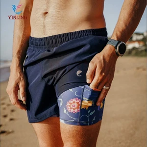 Men Sublimation Shorts Compression Liner Men's Athletic Shorts Gym Shorts for Men