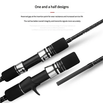 CHEERY 1.83m 1.91m MH Powerful Solid Carbon One and a Half Three Sections Spinning Casting Slow Jigging Fishing Rod Saltwater – Metal Jig – view 5