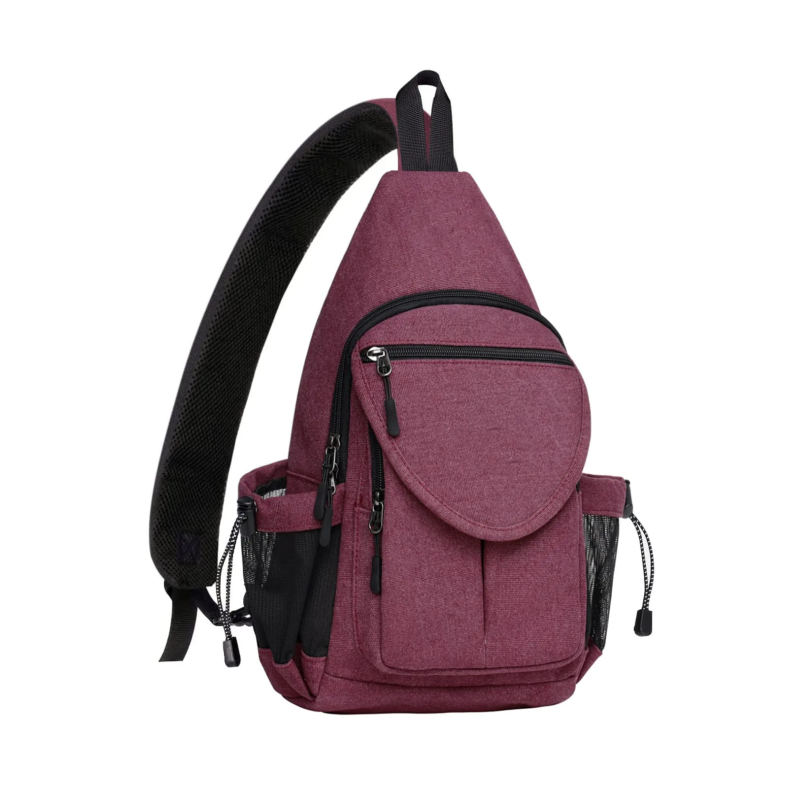 Sling Backpack Canvas Crossbody Hiking 
