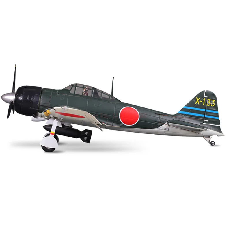 FMS 1400MM Zero RC Airplane Model PNP Green 6CH Flaps Retracts
