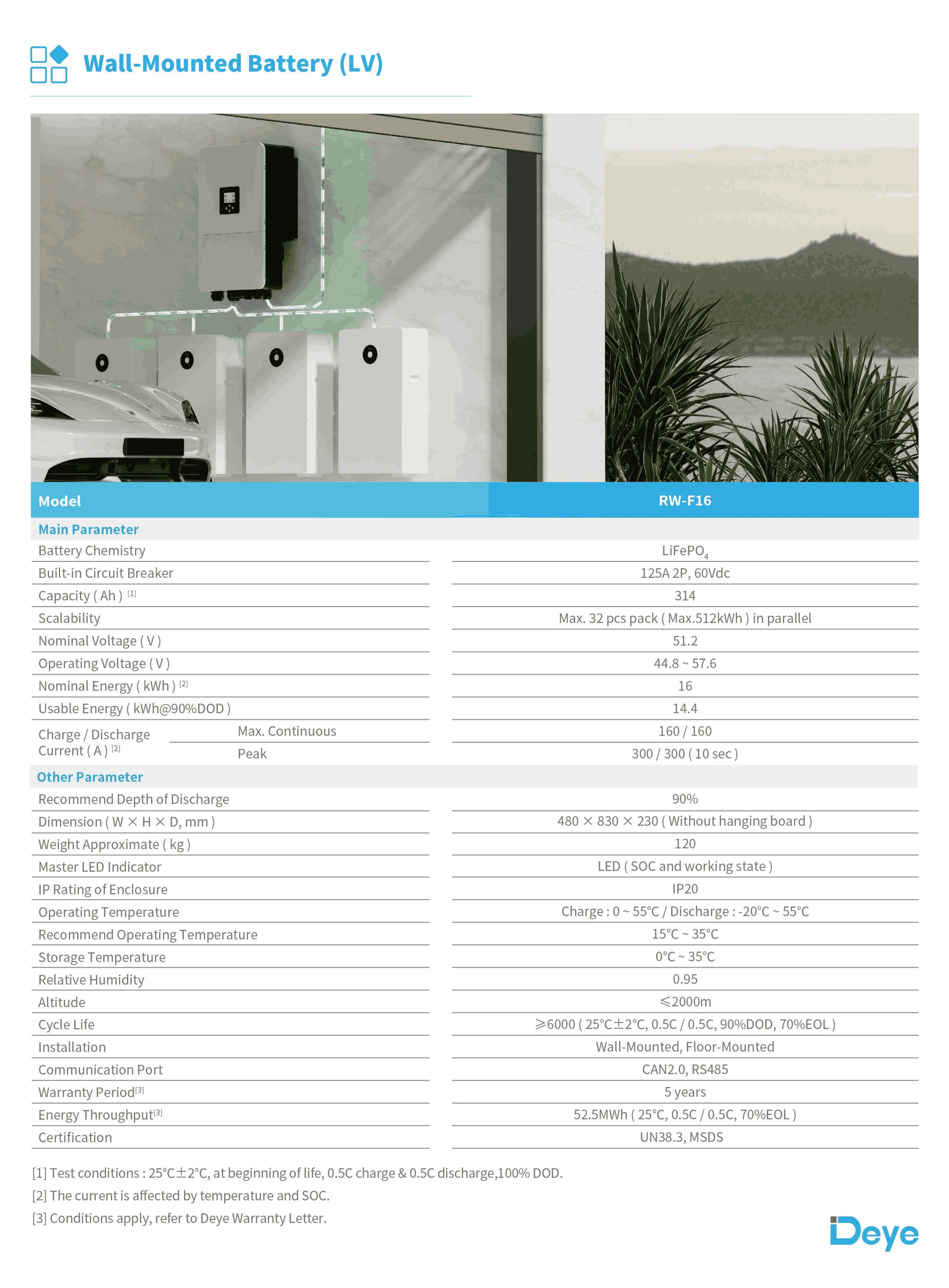 300ah wall mounted all in one home ess battery ip20 10 20kw output hybrid grid-3