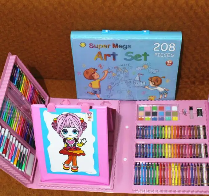 Kit De Pintura Para Niños De 208 Pcs Set De Arte GENERICO