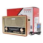 2022 Newest Wireless Rechargeable Retro Fm Am Sw1-2 4 Bands Home Wooden Vintage Radio With Usb/tf Mp3 Music Player