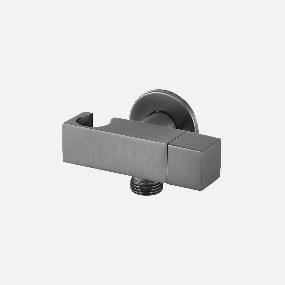 Bathroom Accessories Shower Arm Bracket Adjustable Handheld Shower Arm Mount Holder with Brass Material