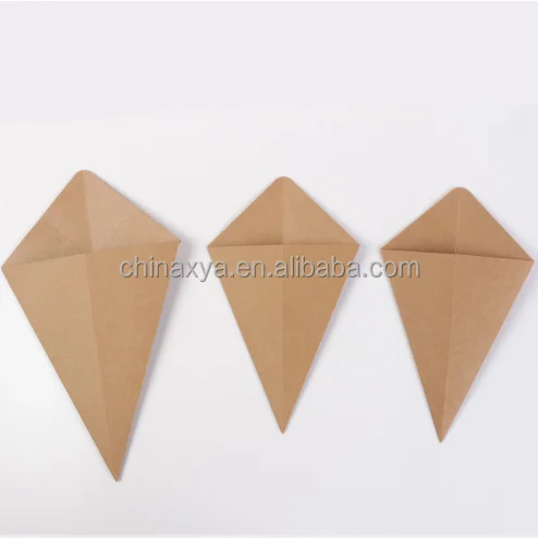 Popular Design Takeaway Food Packaging Bags Paper Bubble Waffle cone crepe cone supplier details