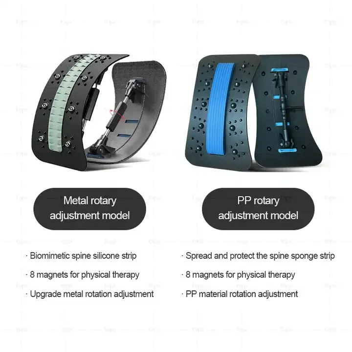 l0098 lumbar vertebra corrector waist back straightener adjustable back massage stretcher-1