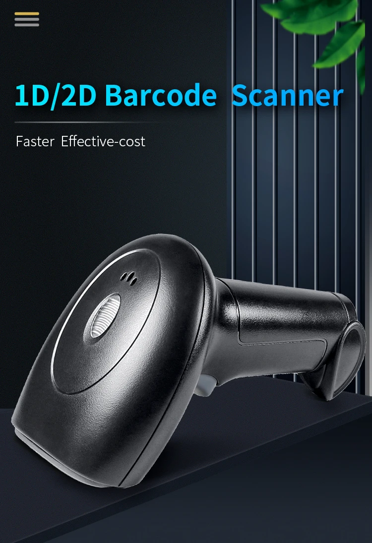 Barcode Scanner 2D QR 1D Bar Code Reader for Windows Mac Android iOS Model HS22