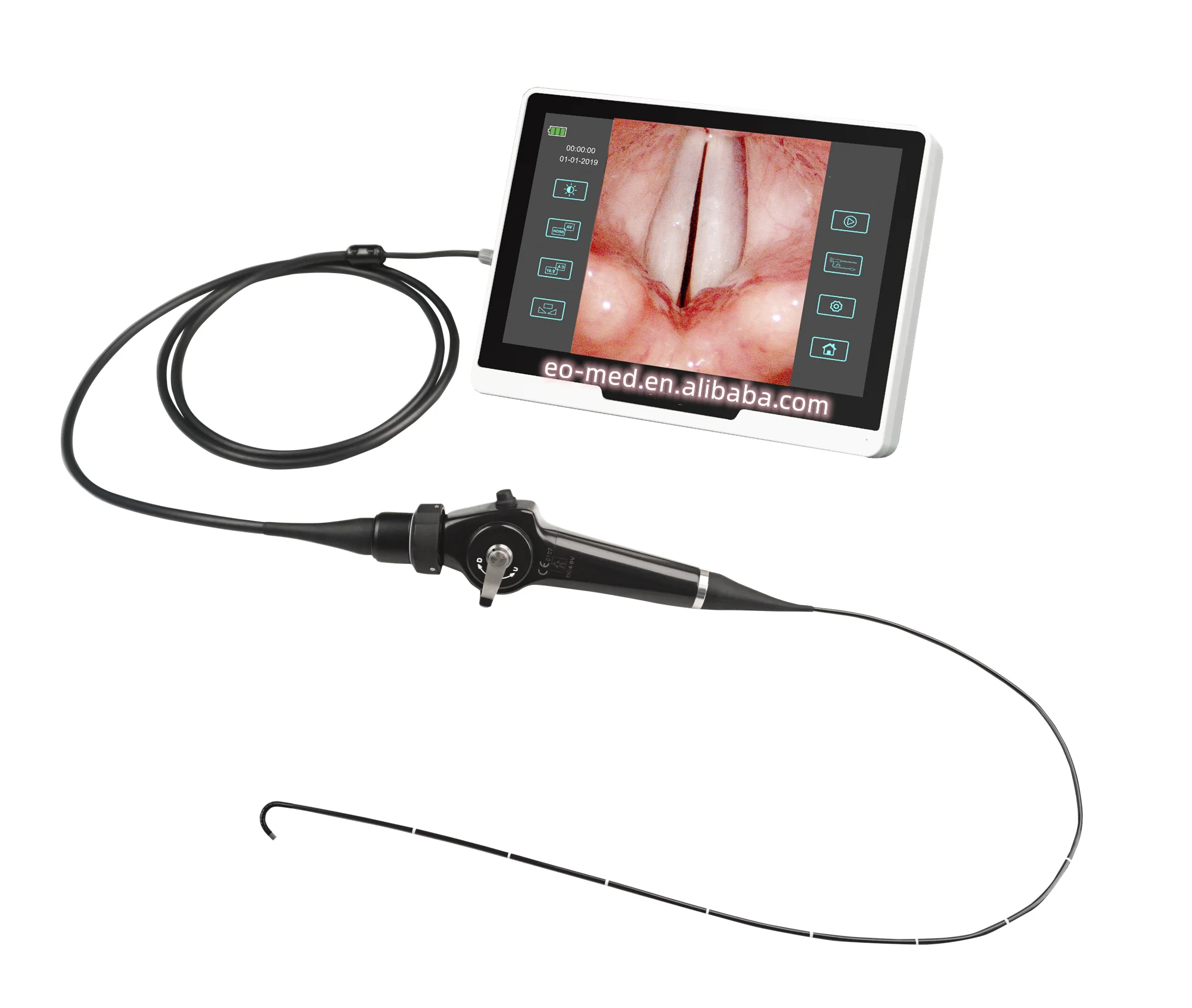 Handheld Type Flexible Video Intubation Laryngoscope For Difficult