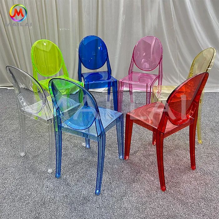 Wholesale Party Throne Ghost Kids Chair PP Resin Colorful Plastic