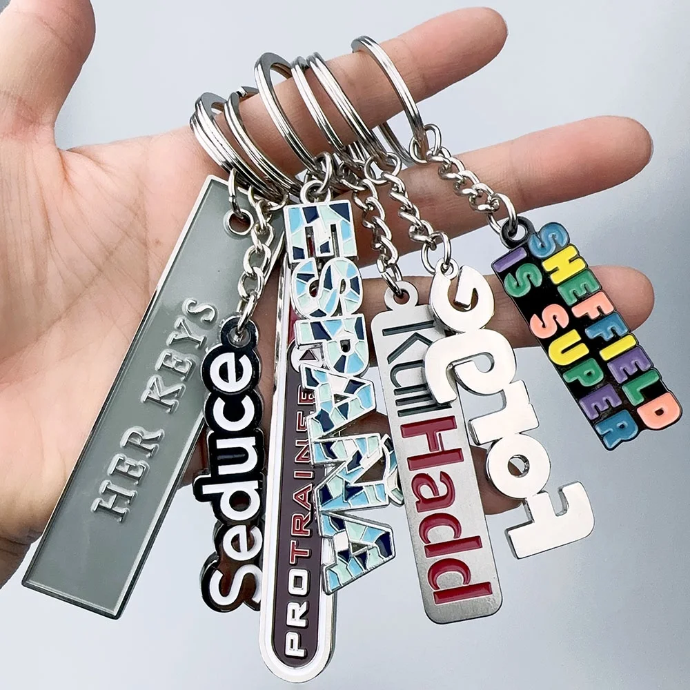 Cheap Custom Logo Metal Plated Soft Hard Enamel Key Ring
