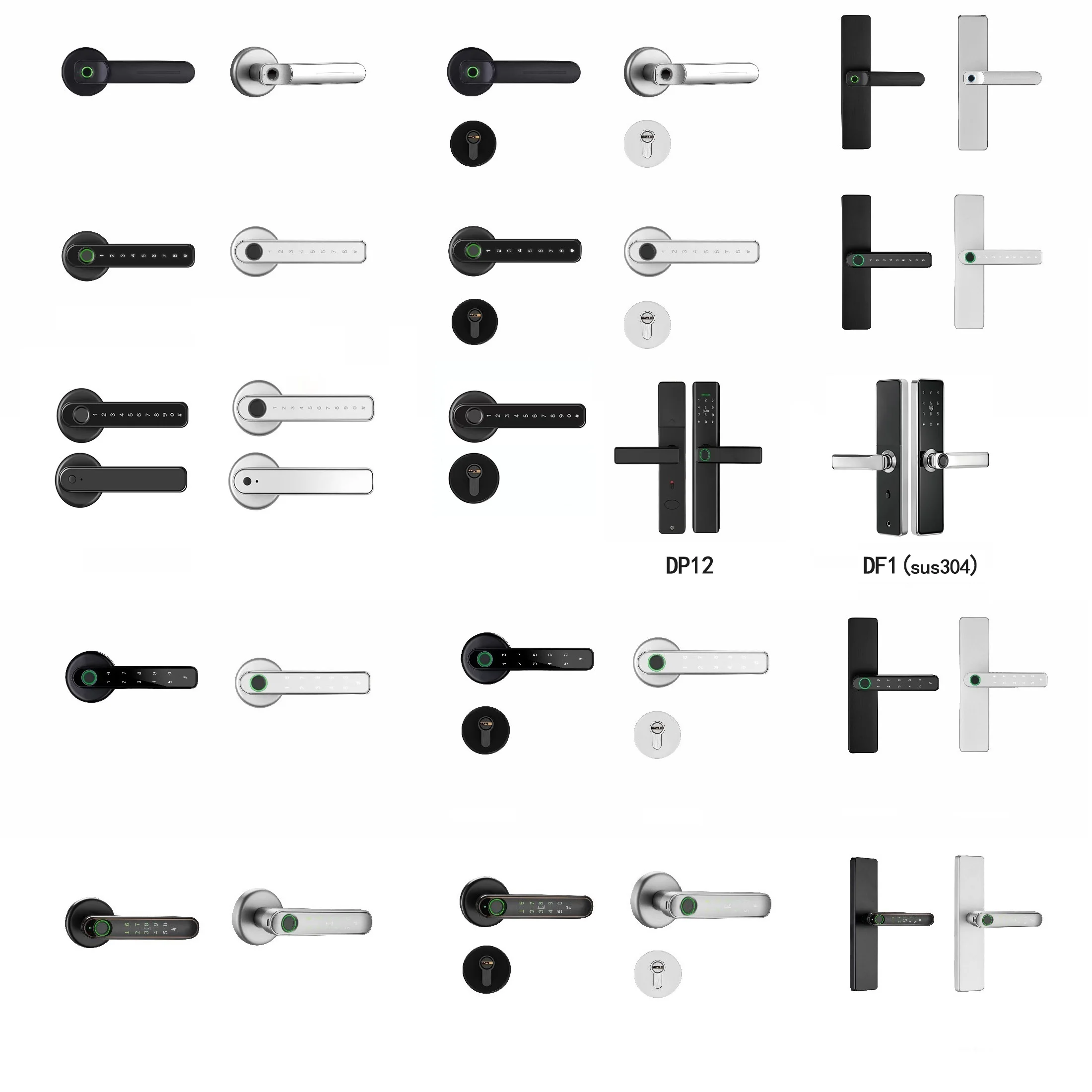 Smart Home Hotel Door Digital Lock Residenc Tuya Smart Life App Ttlock