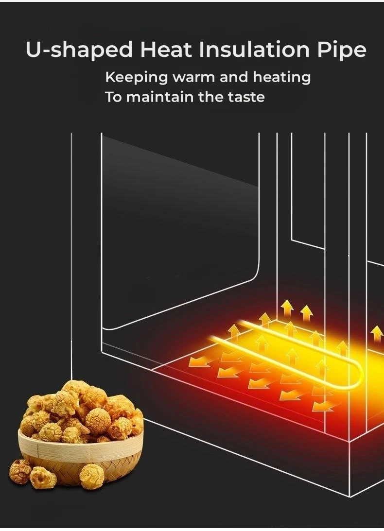 Commercial Automatic Popcorn Machine With Wheel Industrial Sweet