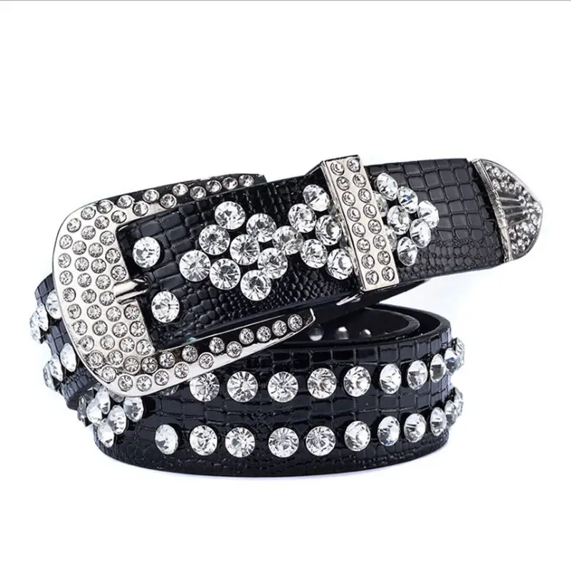 Durable Rhinestone Belt for Men Women Customizable OEM