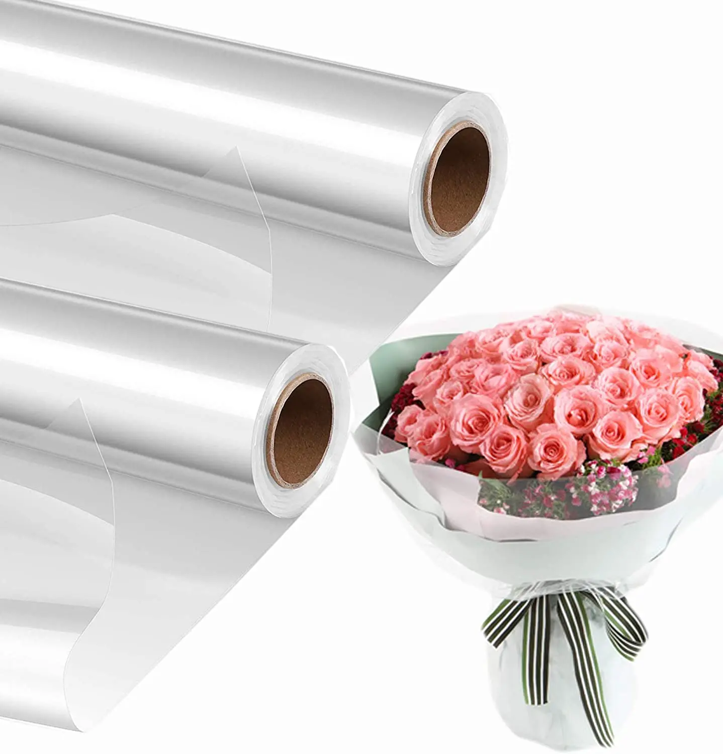 Buy Wholesale China Single Rose Wrapping Film Transparent Gift