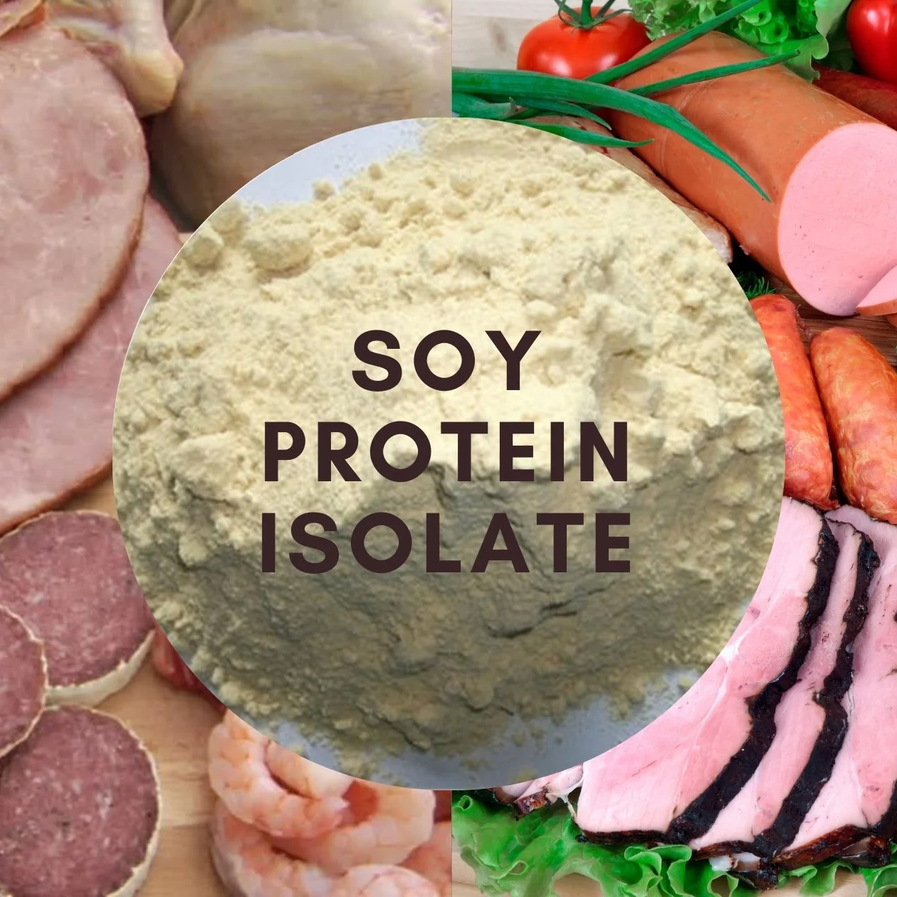 China Organic Concentrated Soy Protein 70 Isolated Soy Protein 90