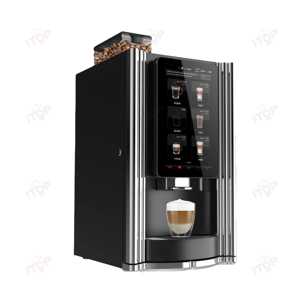 ヨーロッパ製全自動エスプレッソコーヒーマシン（粉ミルク対応 