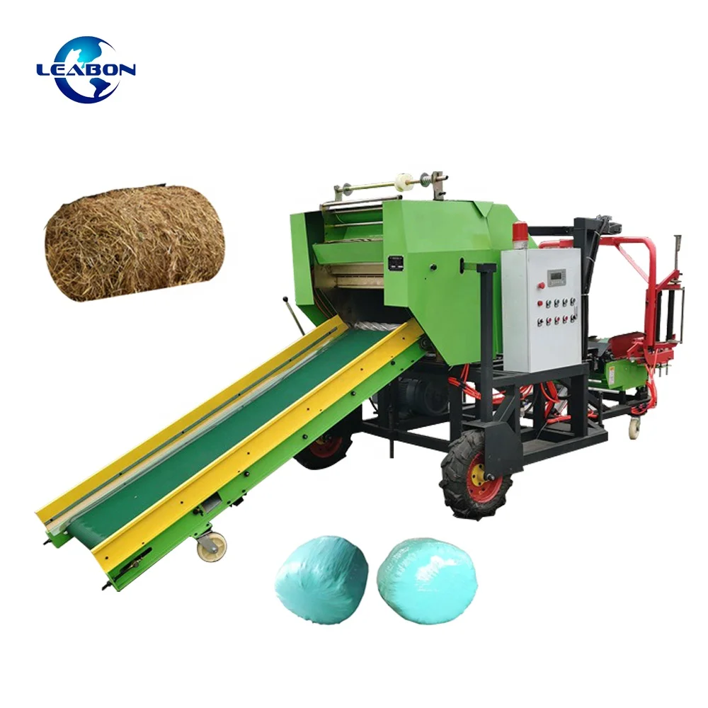 50kg Alfalfa Mini Round Silage Packing Machine Fresh Straw Wrap Stretch Film Baler Machine Price
