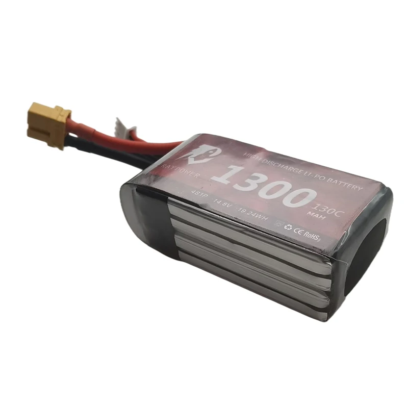 High Discharge Rate 130c 1300mah 14.8v Rechargeable Rc Lithium Polymer Battery