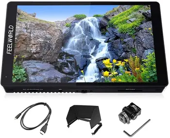 FEELWORLD F7 PRO 7 Inch 3D LUT Touch Screen DSLR Camera Field Director AC Monitor F970 External Power and Install Kit
