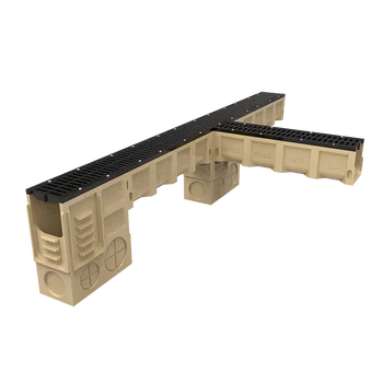 Polymer Concrete Trench Water Drain Surface Drainage Gutter Channel  with Outlet