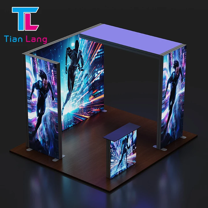 SEG LED პორტატიური განსაკუთრებული რეკლამული ფონები Seg Lightbox ბუშთები ექსპოზიციის სერიული ბუშთები